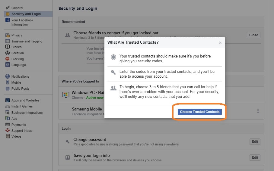 How Do I Recover My Facebook Account With Trusted Contacts