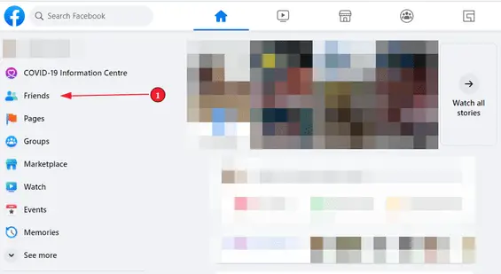 Create a custom friends list on Facebook (Step 2): Click on &quot;Friends&quot; in the sidebar