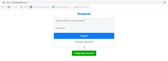 Mehrere Personen auf Faceboook entfreunden (Schritt 1): Melden Sie sich auf der mobilen Facebook-Website an.