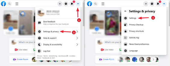 How to turn &quot;People You May Know&quot; off on your Laptop/Desktop (Step 3): Click on &quot;Settings and Privacy&quot;, then &quot;Settings&quot;