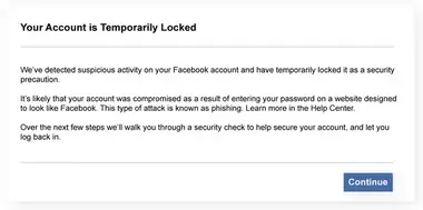 Facebook you re temporarily blocked from using this feature